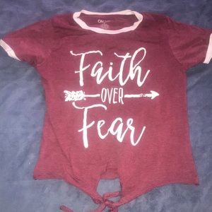 “Faith Over Fear” T Shirt